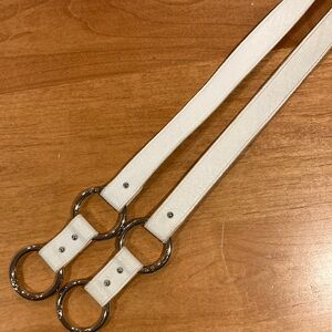 Miche White Extension Handles, Eight 1.5” Silver Carabiners